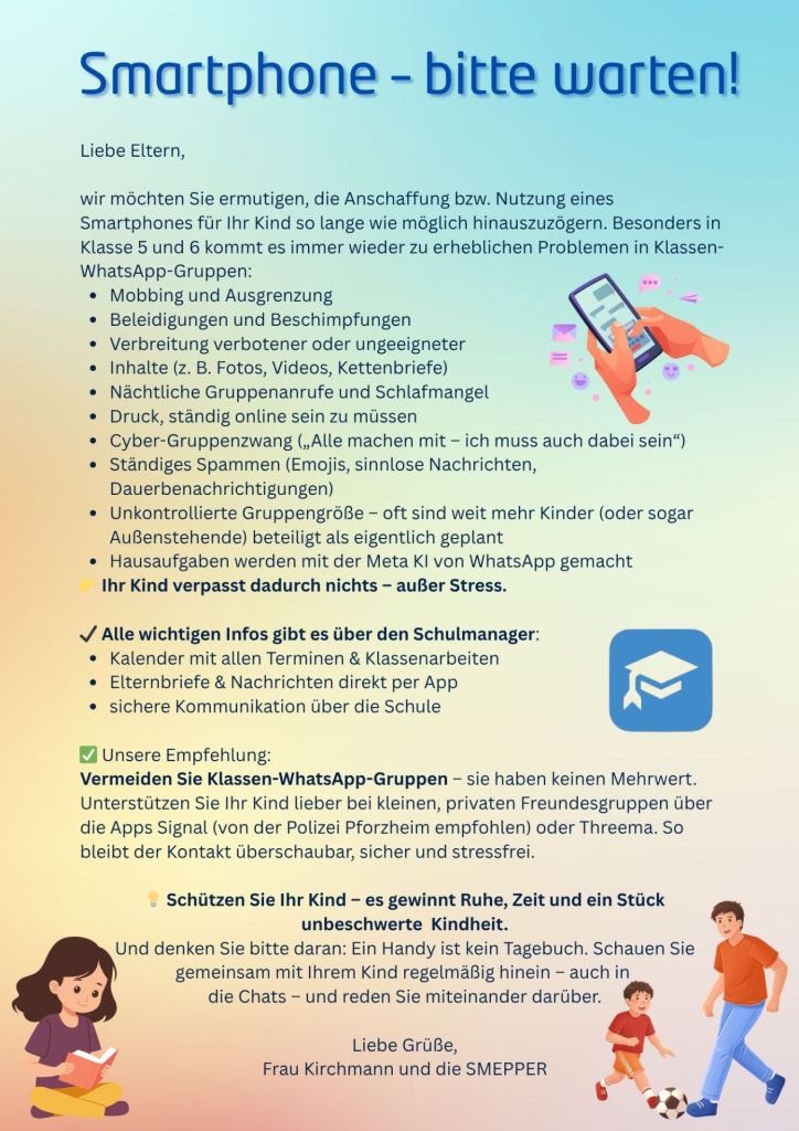Smartphone bitte warten - Medienprävention